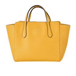 Swing Tote, Leather, Yellow, 204046, 2*